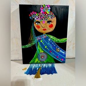 ORIGINAL  NEW! 16x20 Acrylic hand painted by Doka Art. “